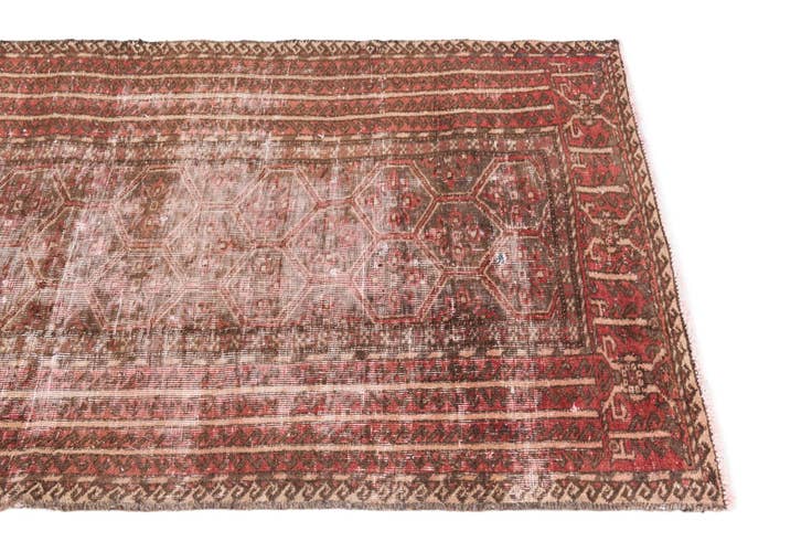 Detail image of 2' 9 x 5' 3 Hand Knotted Ultra Vintage Persian Wool Rug
