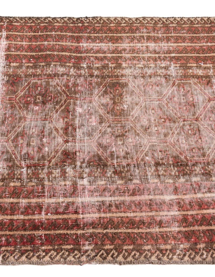 Detail image of 2' 9 x 5' 3  Hand Knotted Ultra Vintage Persian Wool Rug