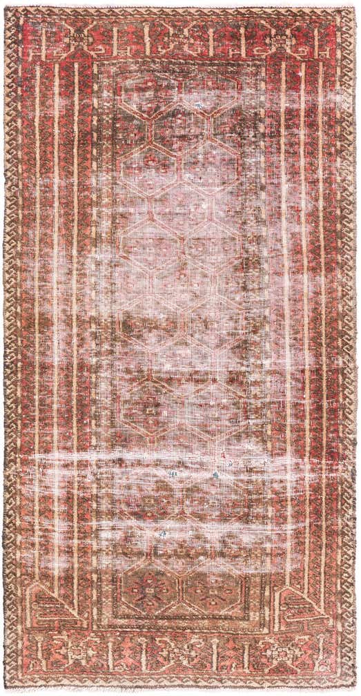 2' 9 x 5' 3 Hand Knotted Ultra Vintage Persian Wool Rug