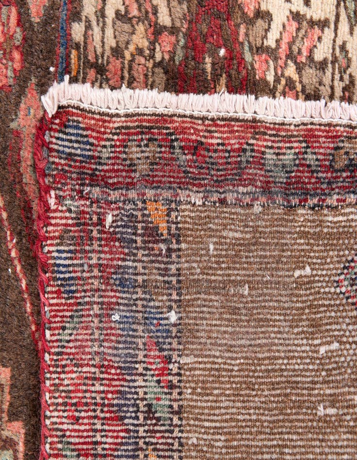 Detail image of 3' 4 x 4' 3  Hand Knotted Ultra Vintage Persian Wool Rug