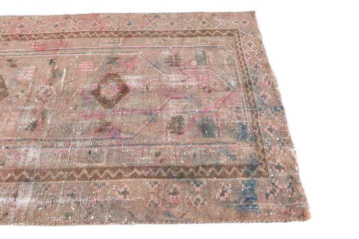 4' x 6' 9 Hand Knotted Ultra Vintage Persian Wool Rug