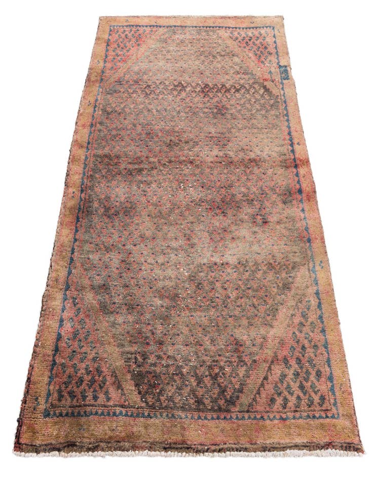 Detail image of 3' 4 x 5' 7  Hand Knotted Ultra Vintage Persian Wool Rug