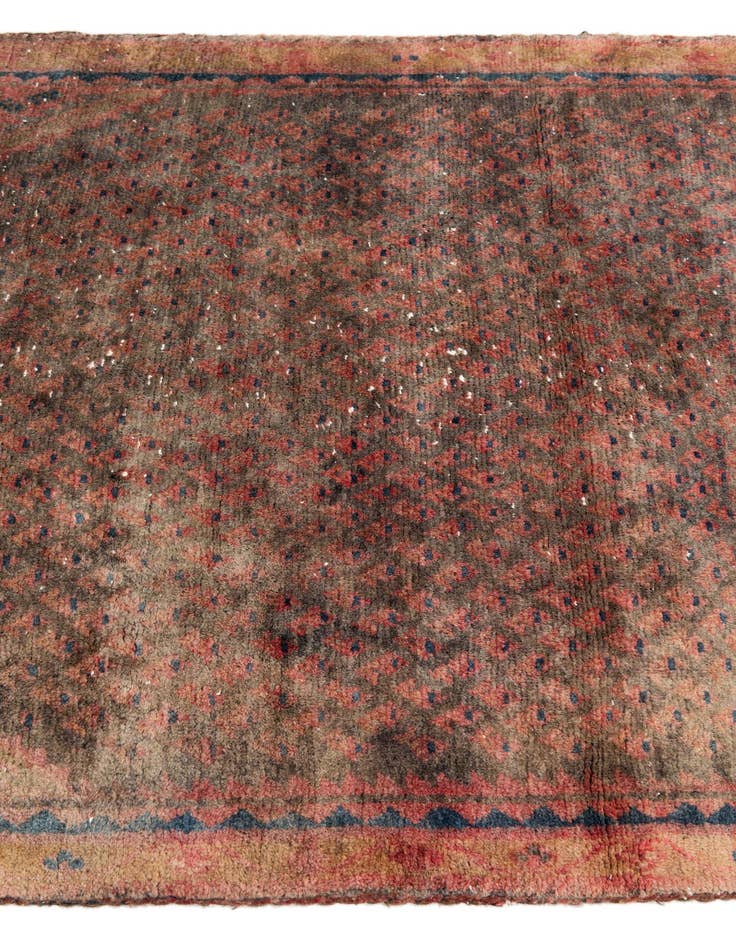 Detail image of 3' 4 x 5' 7  Hand Knotted Ultra Vintage Persian Wool Rug