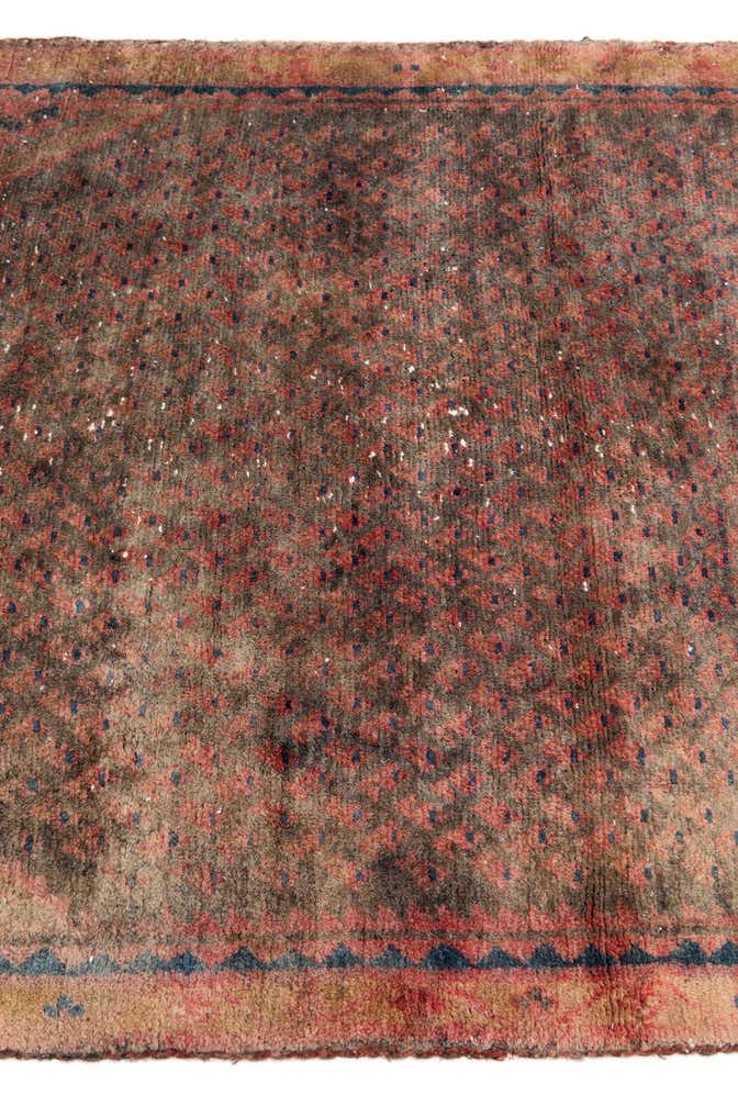 3' 4 x 5' 7 Hand Knotted Ultra Vintage Persian Wool Rug