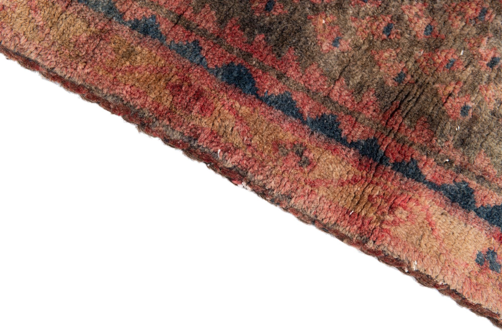 3' 4 x 5' 7 Hand Knotted Ultra Vintage Persian Wool Rug