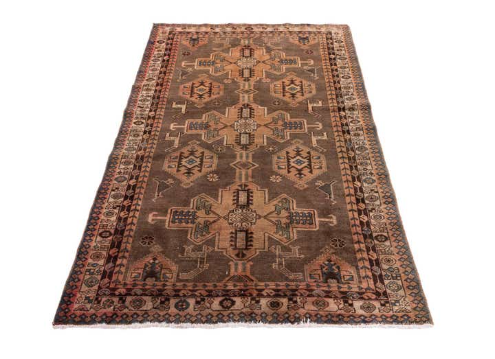 4' 3 x 6' 3 Hand Knotted Ultra Vintage Persian Wool Rug