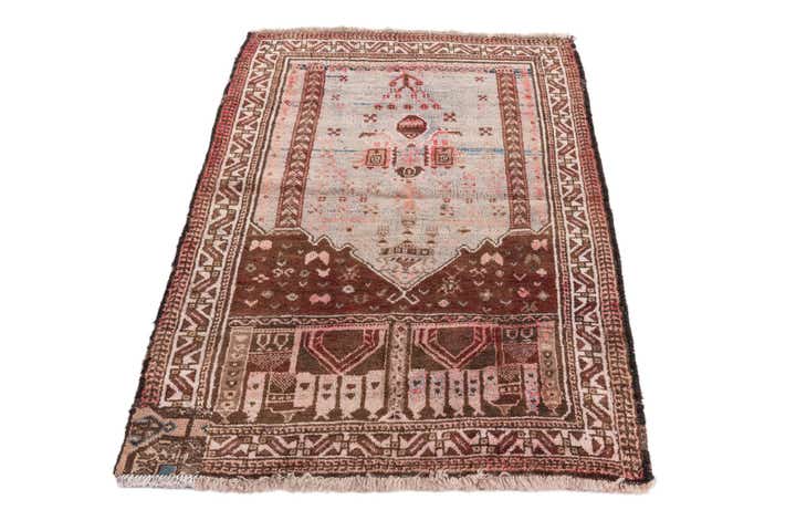 3' x 4' 3 Hand Knotted Ultra Vintage Persian Wool Rug