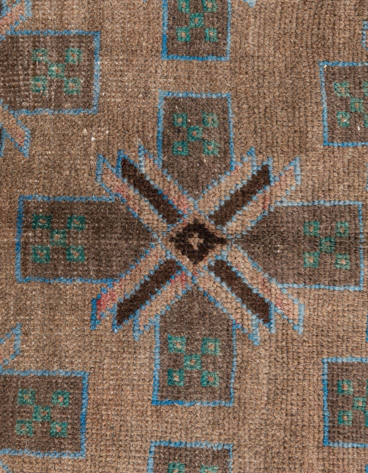 Detail image of 3' 4 x 6'  Hand Knotted Ultra Vintage Persian Wool Rug