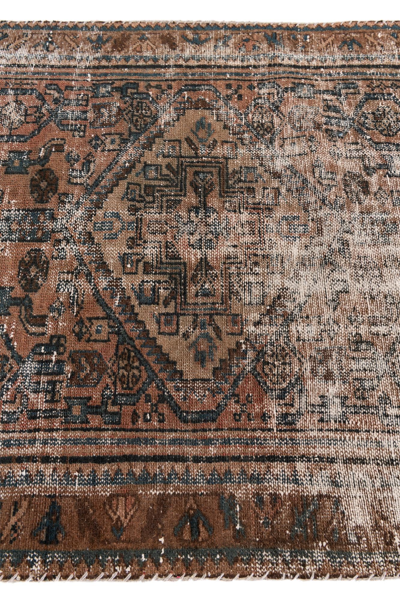 3' 3 x 6' 4 Hand Knotted Ultra Vintage Persian Wool Rug