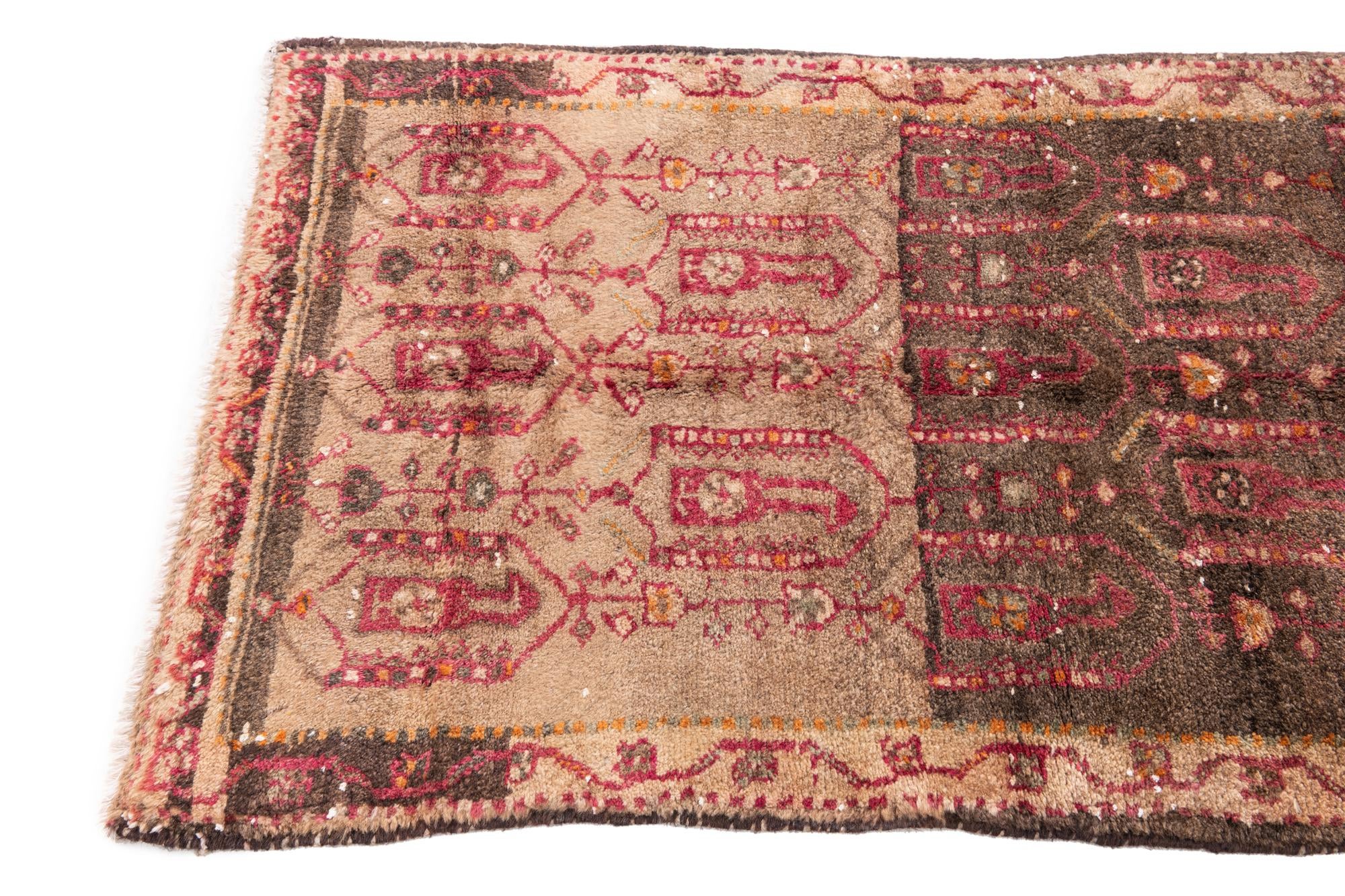 2' 4 x 4' 2 Hand Knotted Ultra Vintage Persian Wool Rug