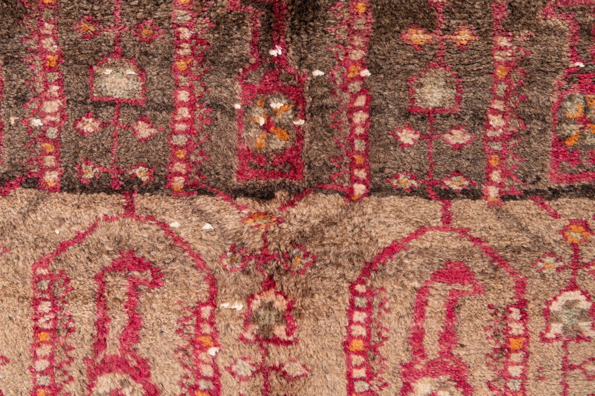 2' 4 x 4' 2 Hand Knotted Ultra Vintage Persian Wool Rug