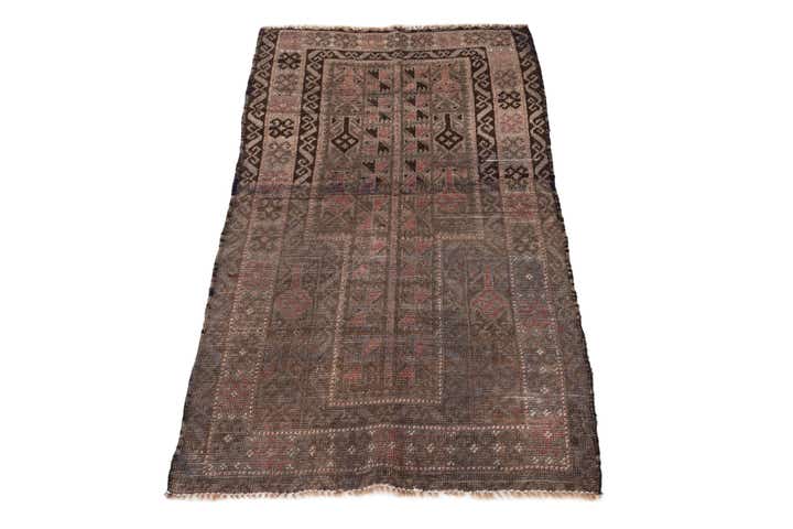 2' 7 x 4' 4 Hand Knotted Ultra Vintage Persian Wool Rug