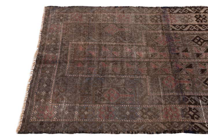 2' 7 x 4' 4 Hand Knotted Ultra Vintage Persian Wool Rug