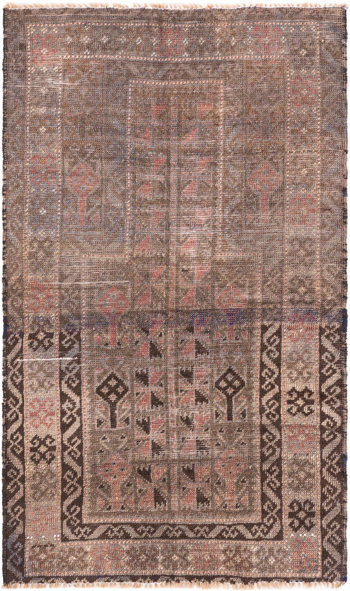 2' 7 x 4' 4 Hand Knotted Ultra Vintage Persian Wool Rug