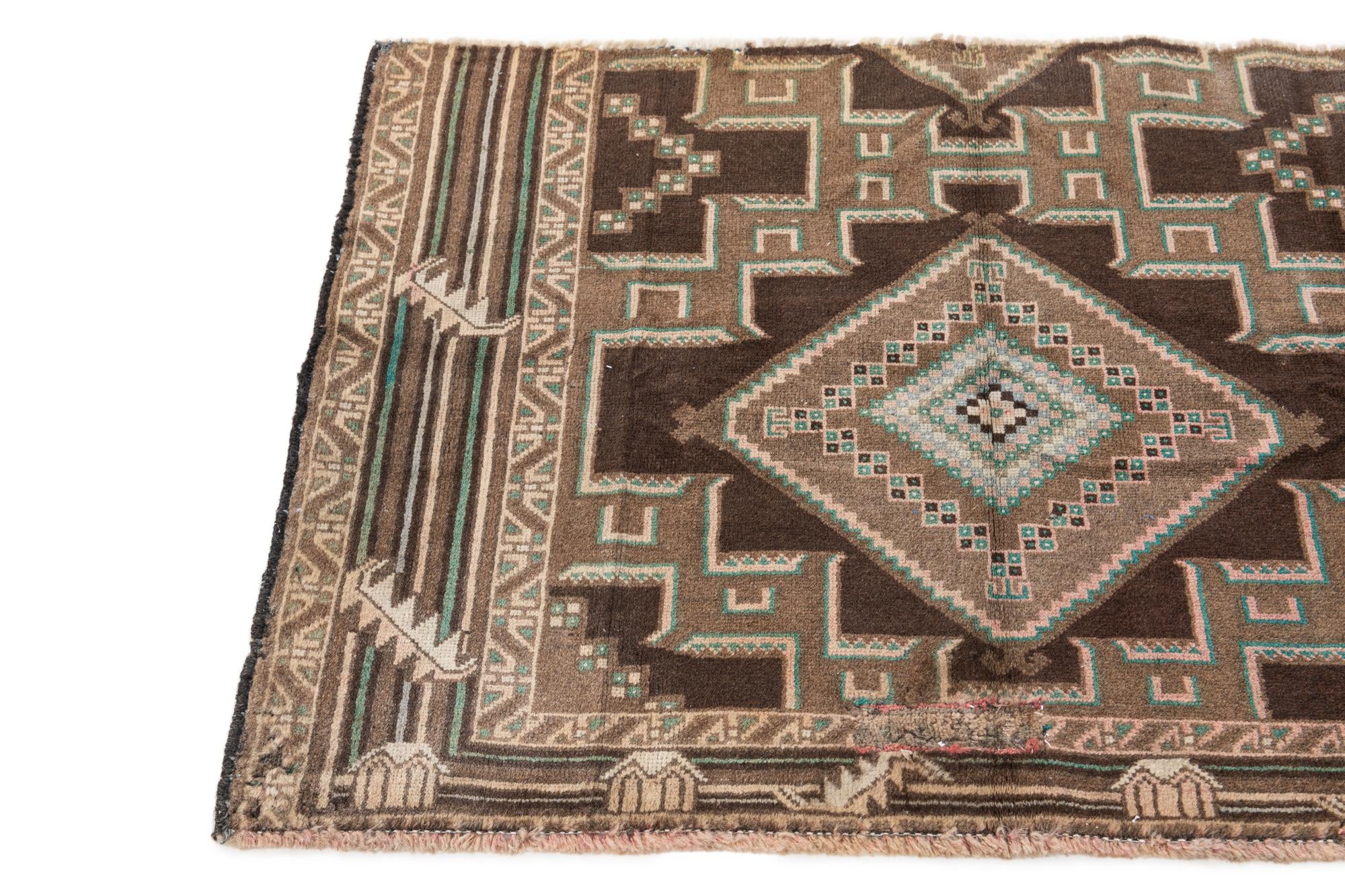 2' 7 x 3' 9 Hand Knotted Ultra Vintage Persian Wool Rug