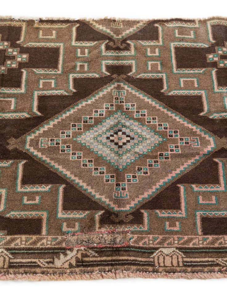 Detail image of 2' 7 x 3' 9  Hand Knotted Ultra Vintage Persian Wool Rug