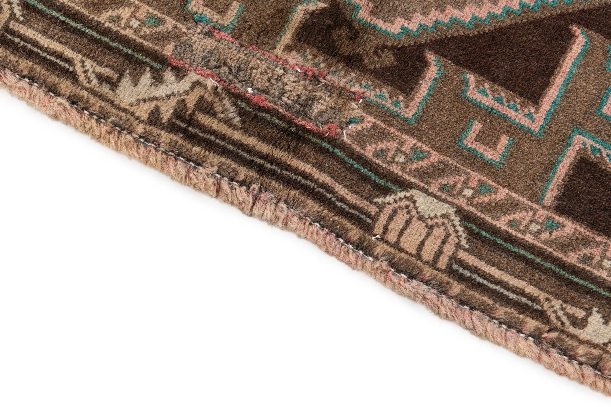 2' 7 x 3' 9 Hand Knotted Ultra Vintage Persian Wool Rug