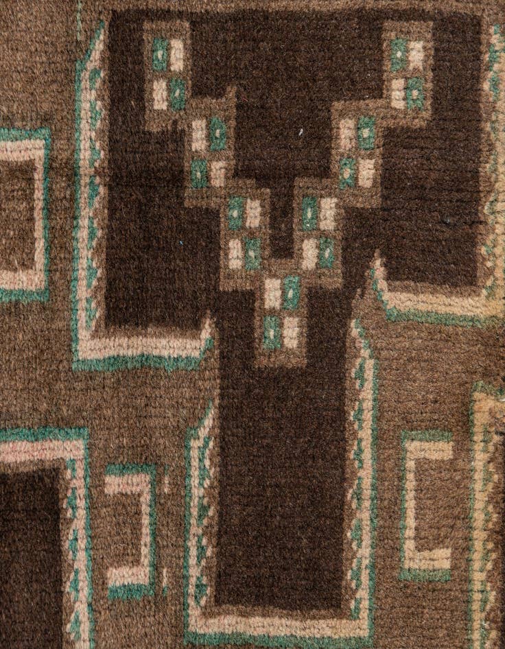 Detail image of 2' 7 x 3' 9  Hand Knotted Ultra Vintage Persian Wool Rug