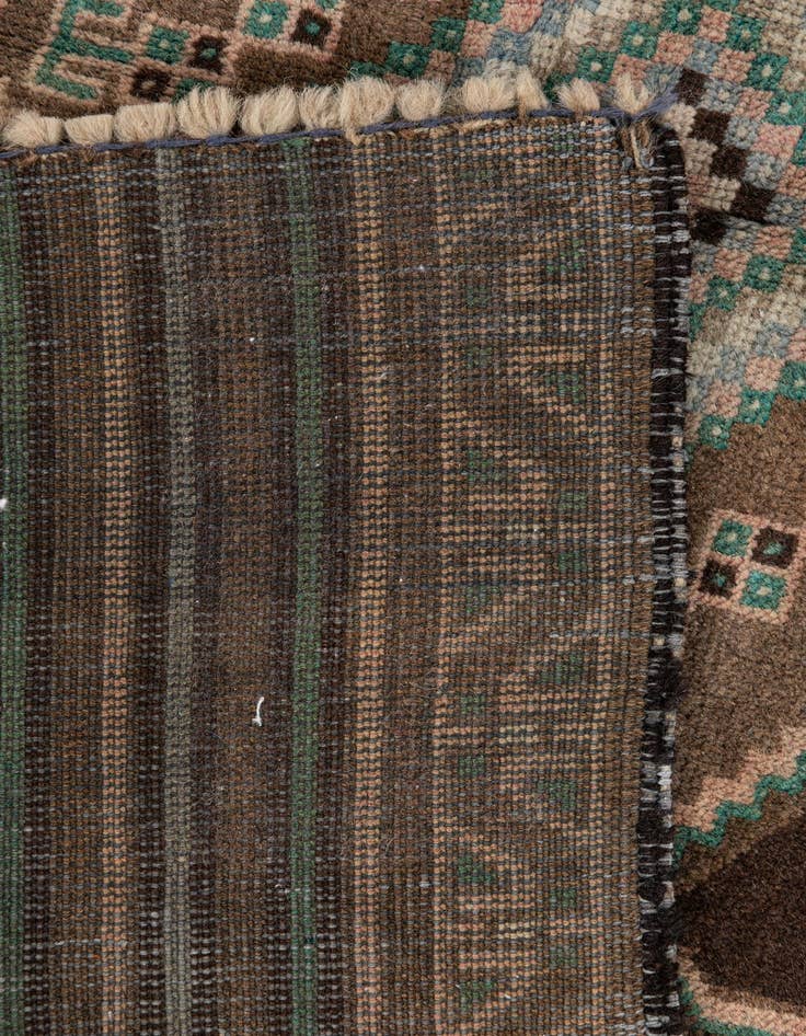 Detail image of 2' 7 x 3' 9  Hand Knotted Ultra Vintage Persian Wool Rug