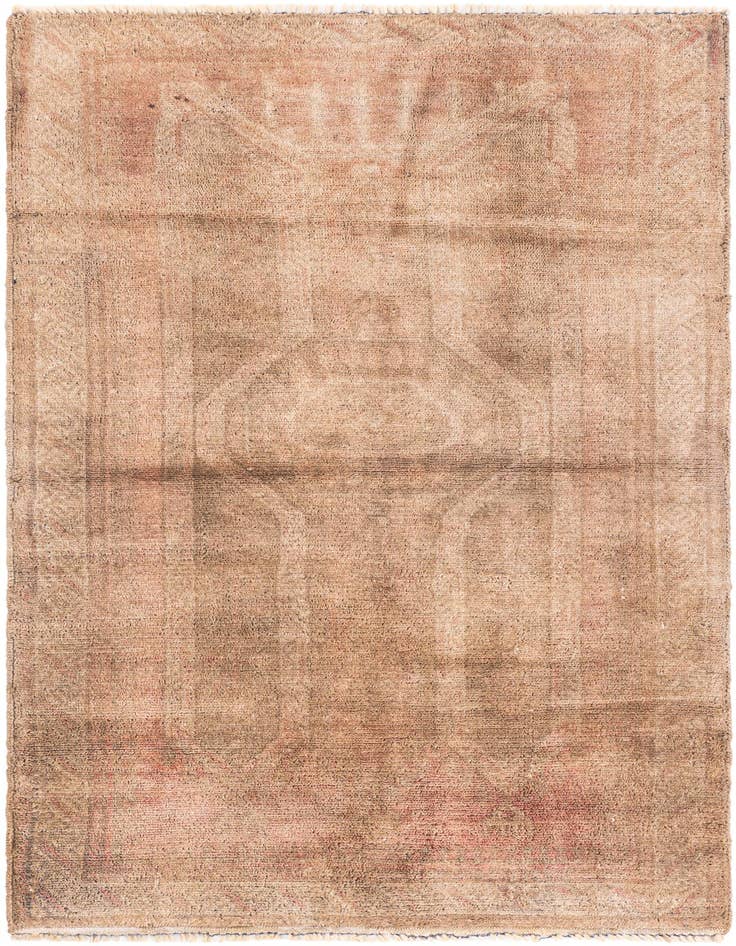 Detail image of 2' 10 x 4' 7 Hand Knotted Ultra Vintage Persian Wool Rug