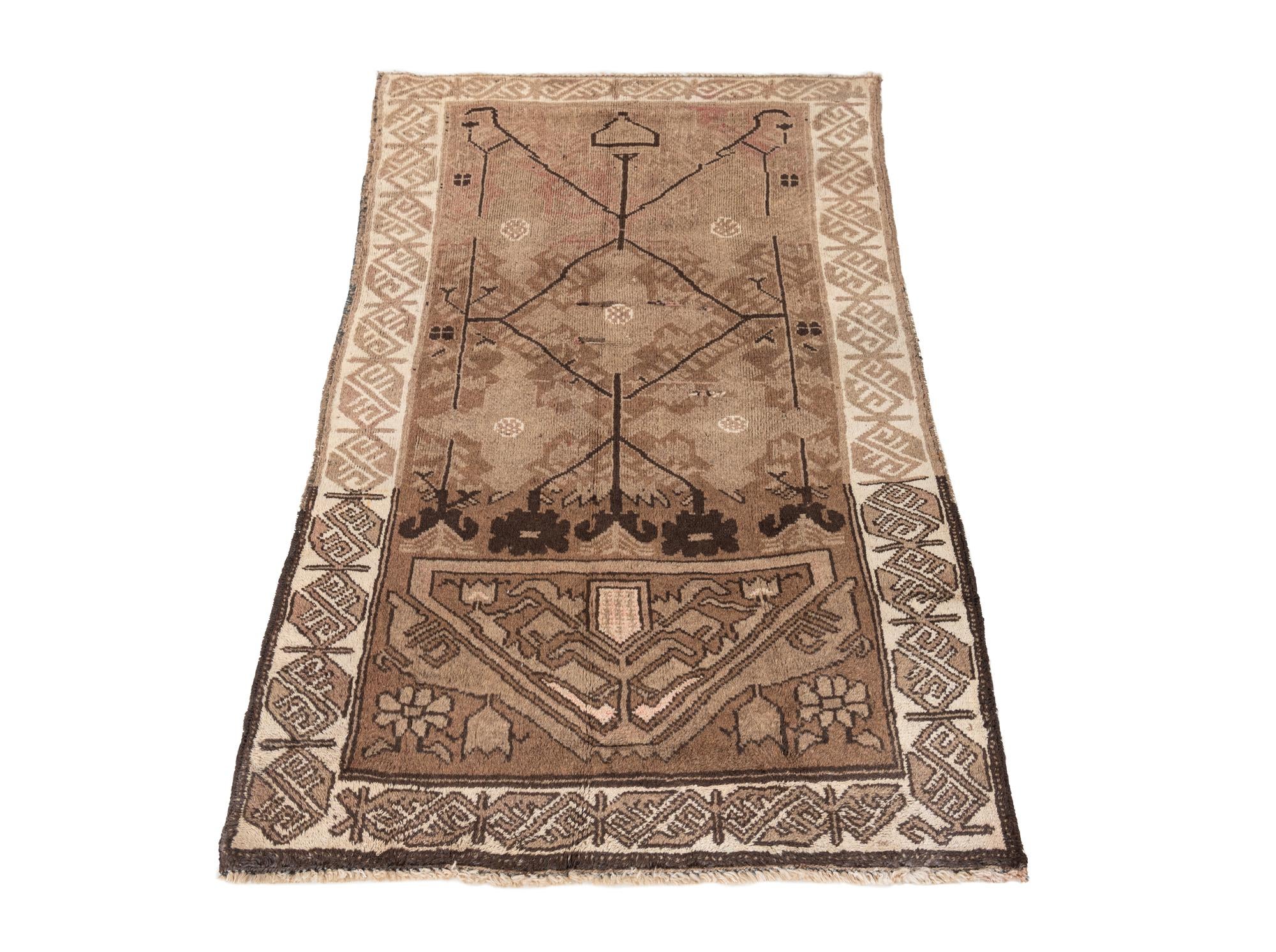 2' 8 x 4' 4 Hand Knotted Ultra Vintage Persian Wool Rug