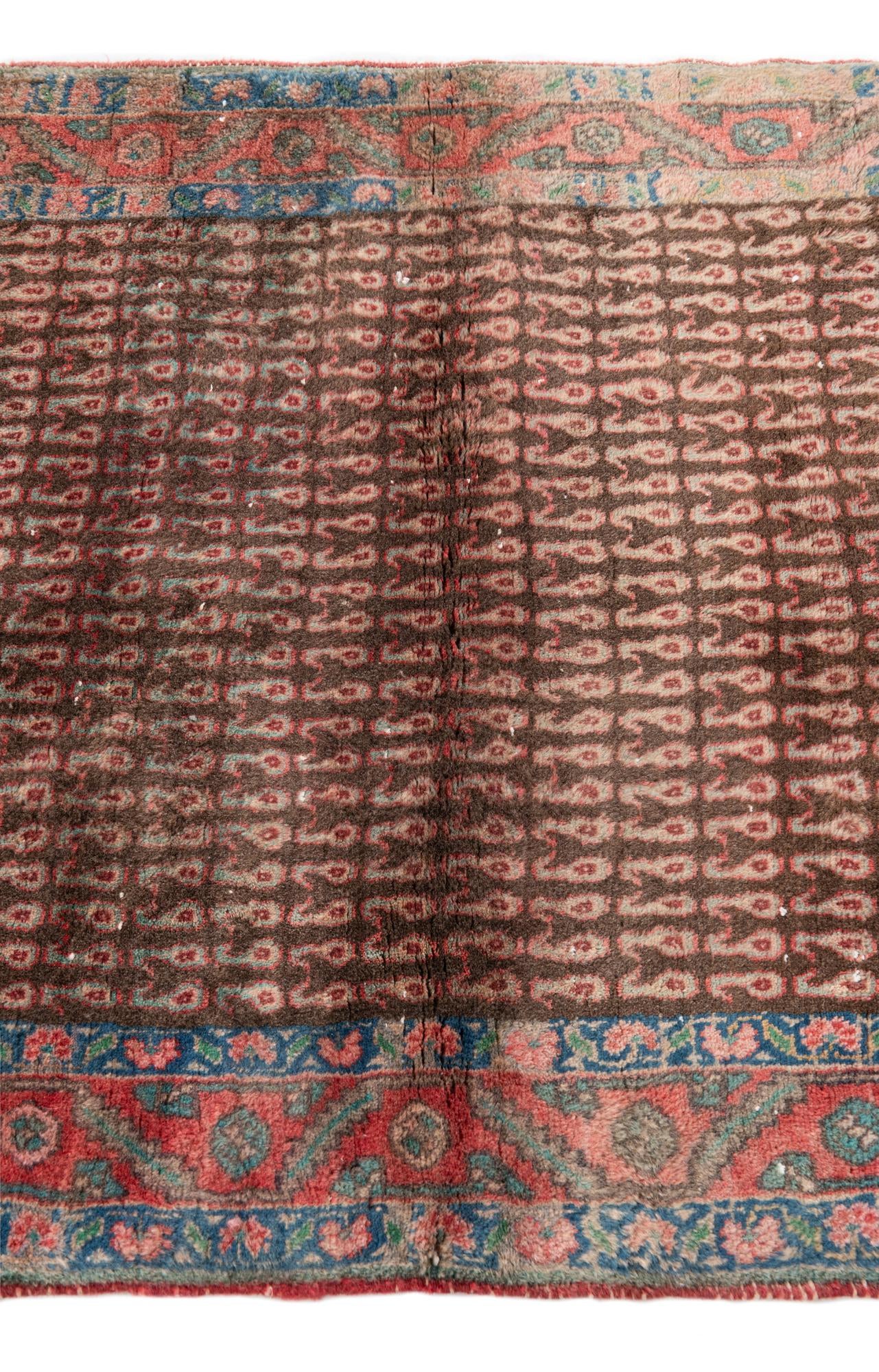 3' 3 x 3' 9 Hand Knotted Ultra Vintage Persian Wool Rug