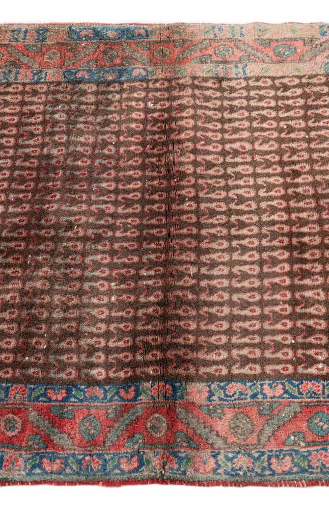 3' 3 x 3' 9 Hand Knotted Ultra Vintage Persian Wool Rug
