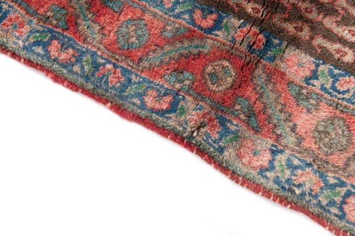 3' 3 x 3' 9 Hand Knotted Ultra Vintage Persian Wool Rug
