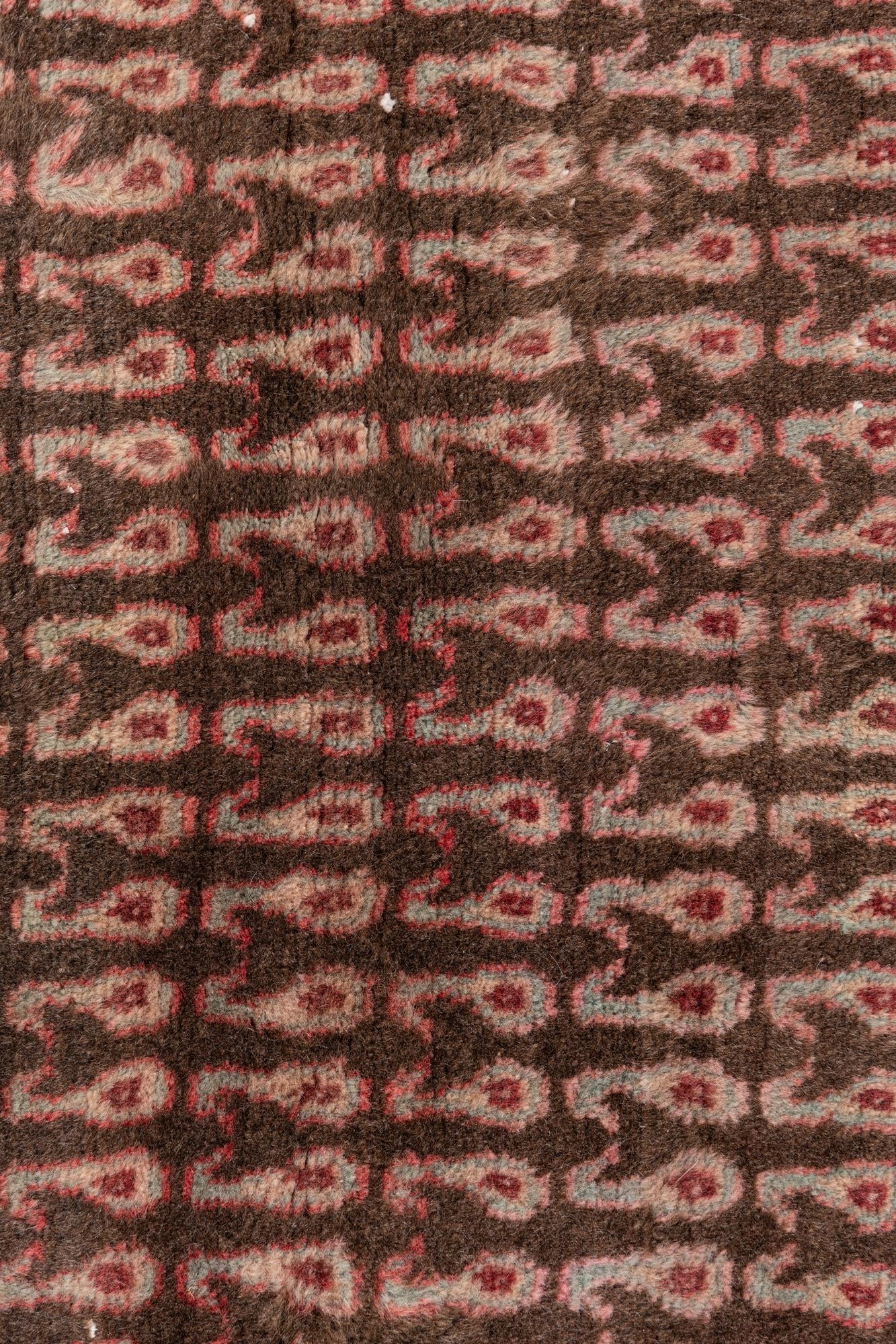 3' 3 x 3' 9 Hand Knotted Ultra Vintage Persian Wool Rug
