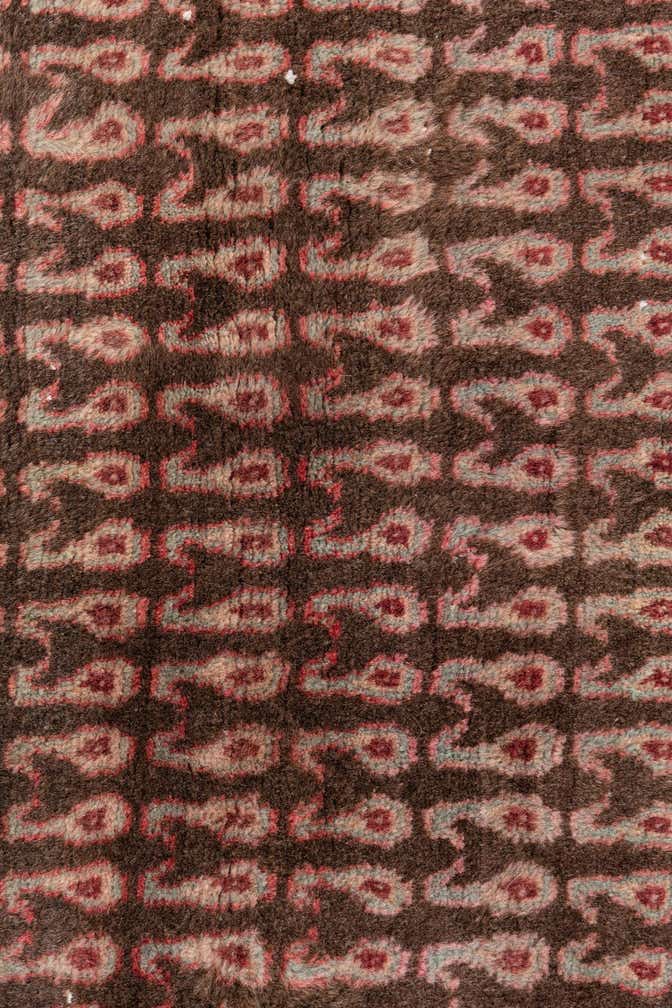 3' 3 x 3' 9 Hand Knotted Ultra Vintage Persian Wool Rug