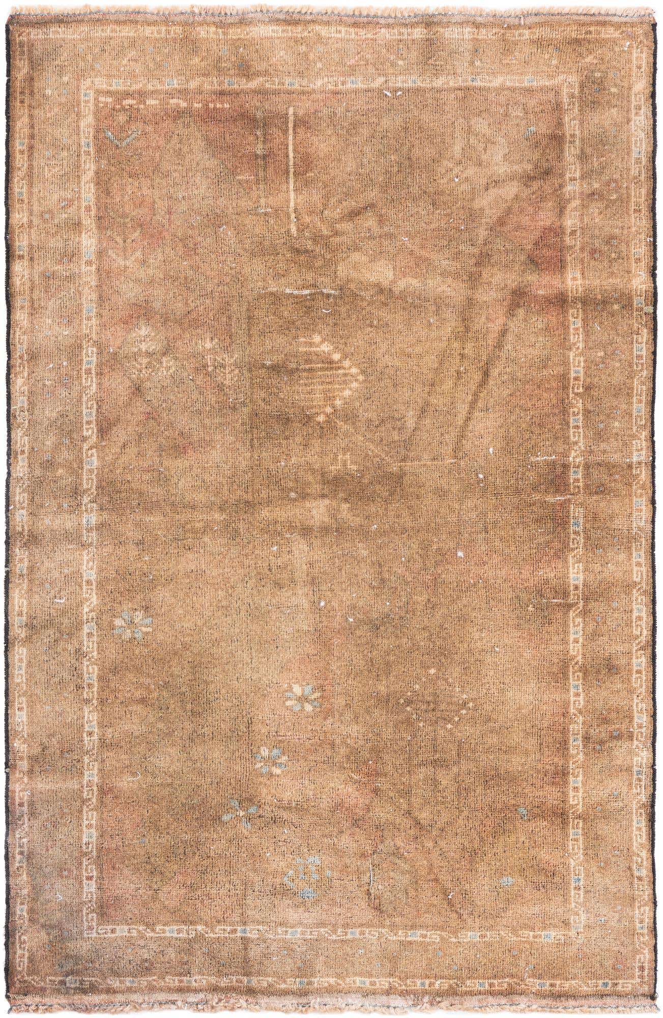 2' 9 x 4' 4 Hand Knotted Ultra Vintage Persian Wool Rug