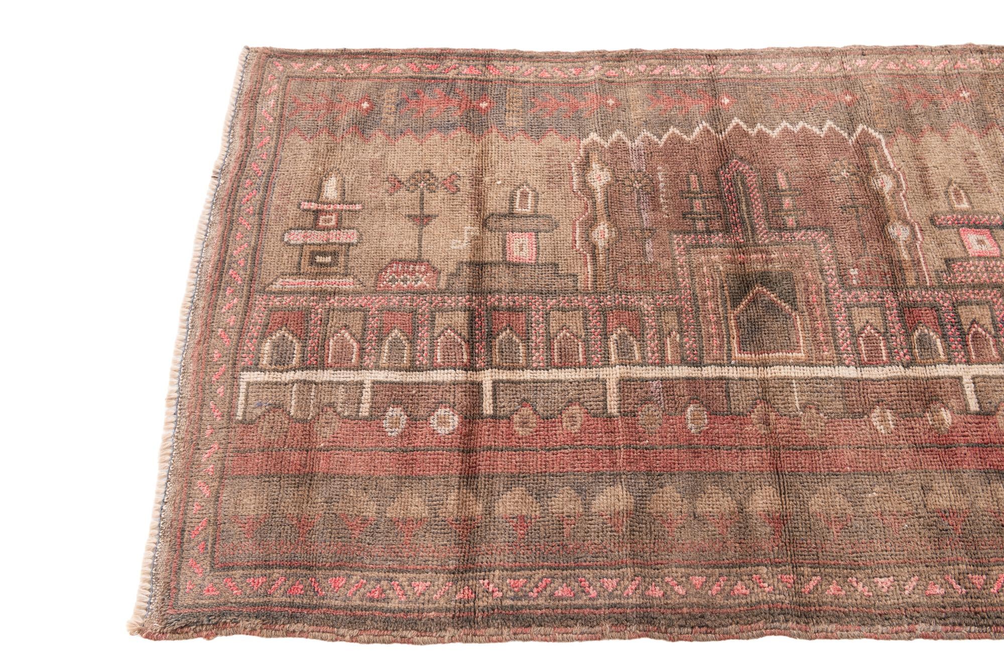 2' 10 x 4' 8 Hand Knotted Ultra Vintage Persian Wool Rug