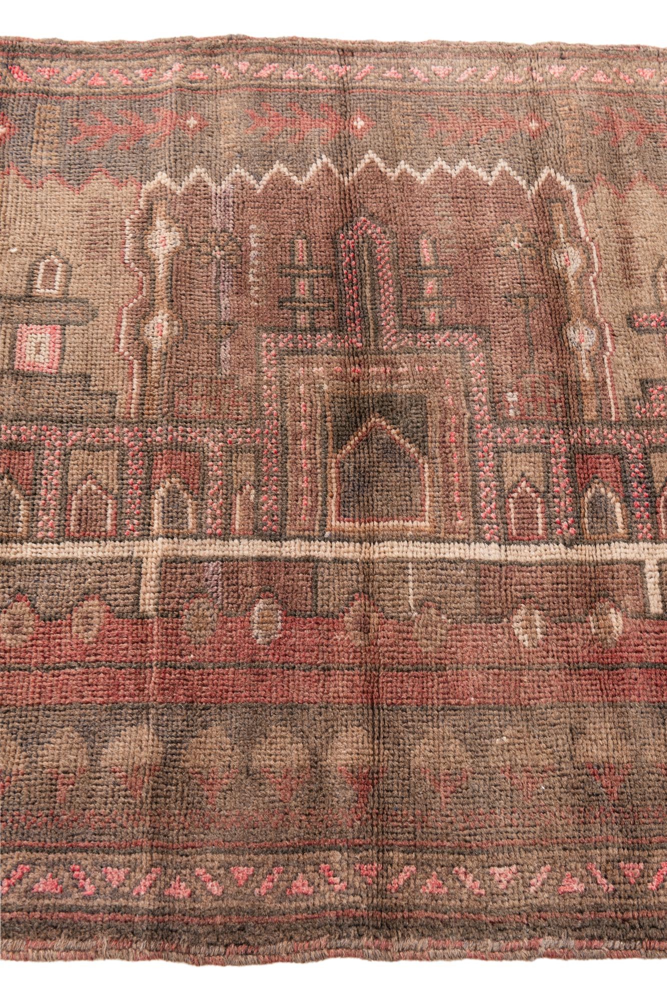 2' 10 x 4' 8 Hand Knotted Ultra Vintage Persian Wool Rug