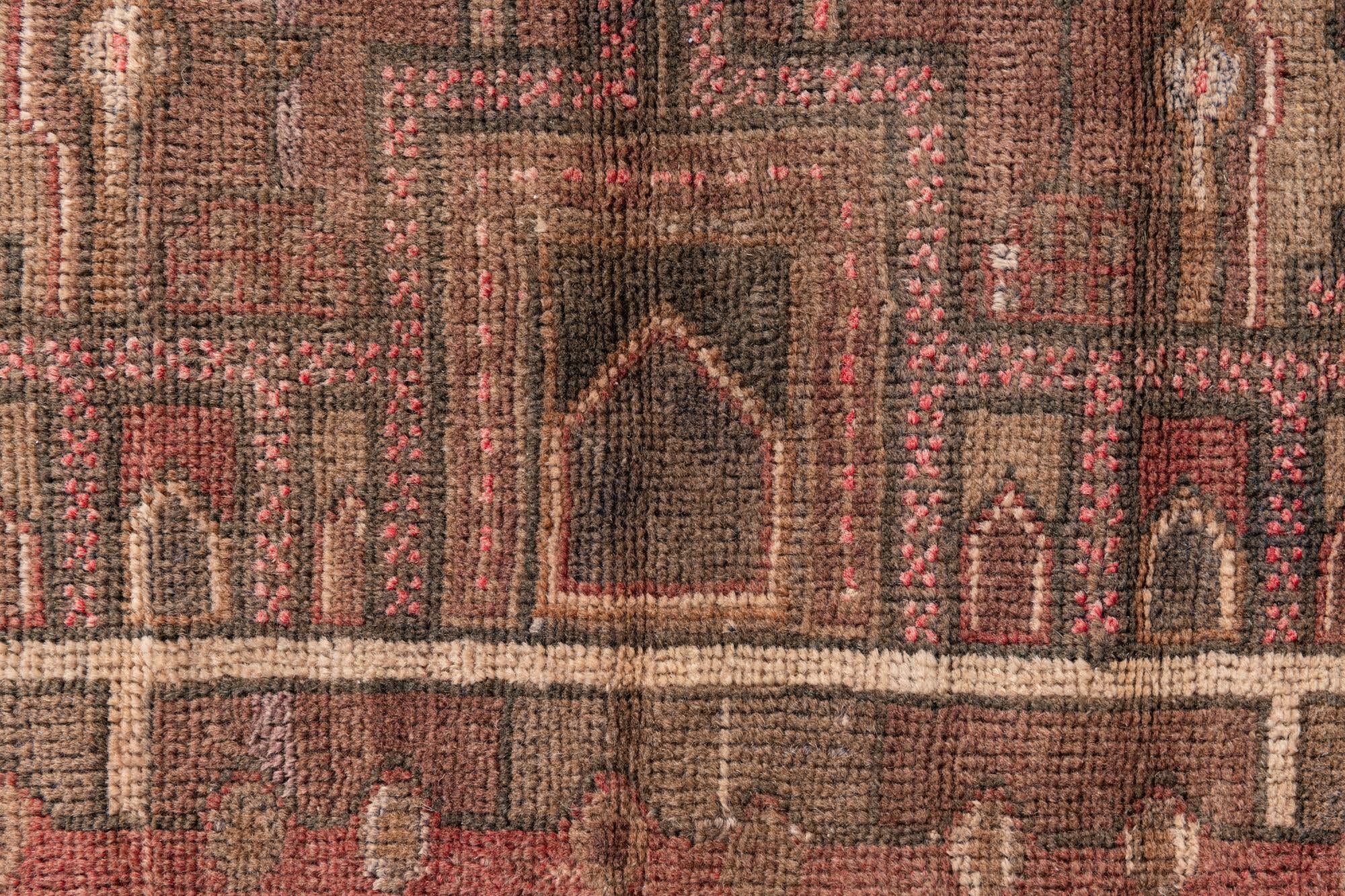 2' 10 x 4' 8 Hand Knotted Ultra Vintage Persian Wool Rug