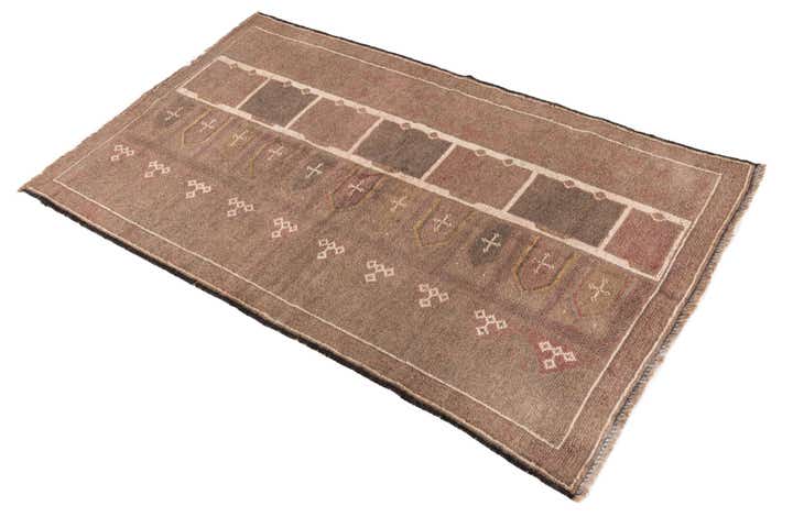 3' x 4' 10 Hand Knotted Ultra Vintage Persian Wool Rug