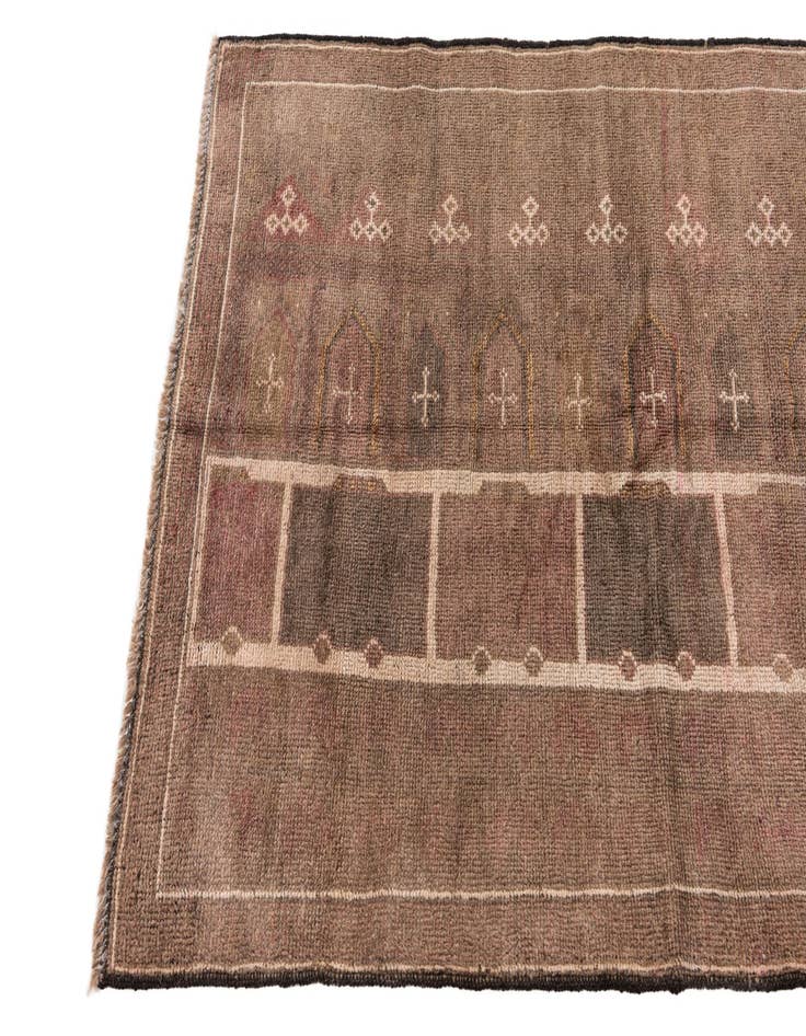 Detail image of 3' x 4' 10  Hand Knotted Ultra Vintage Persian Wool Rug