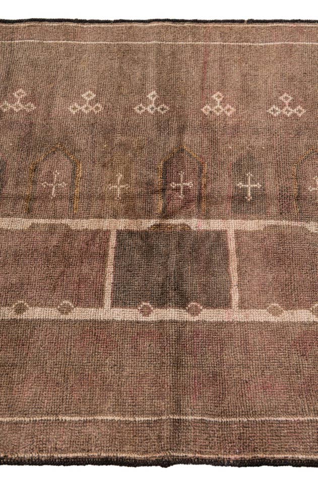 Detail image of 3' x 4' 10 Hand Knotted Ultra Vintage Persian Wool Rug