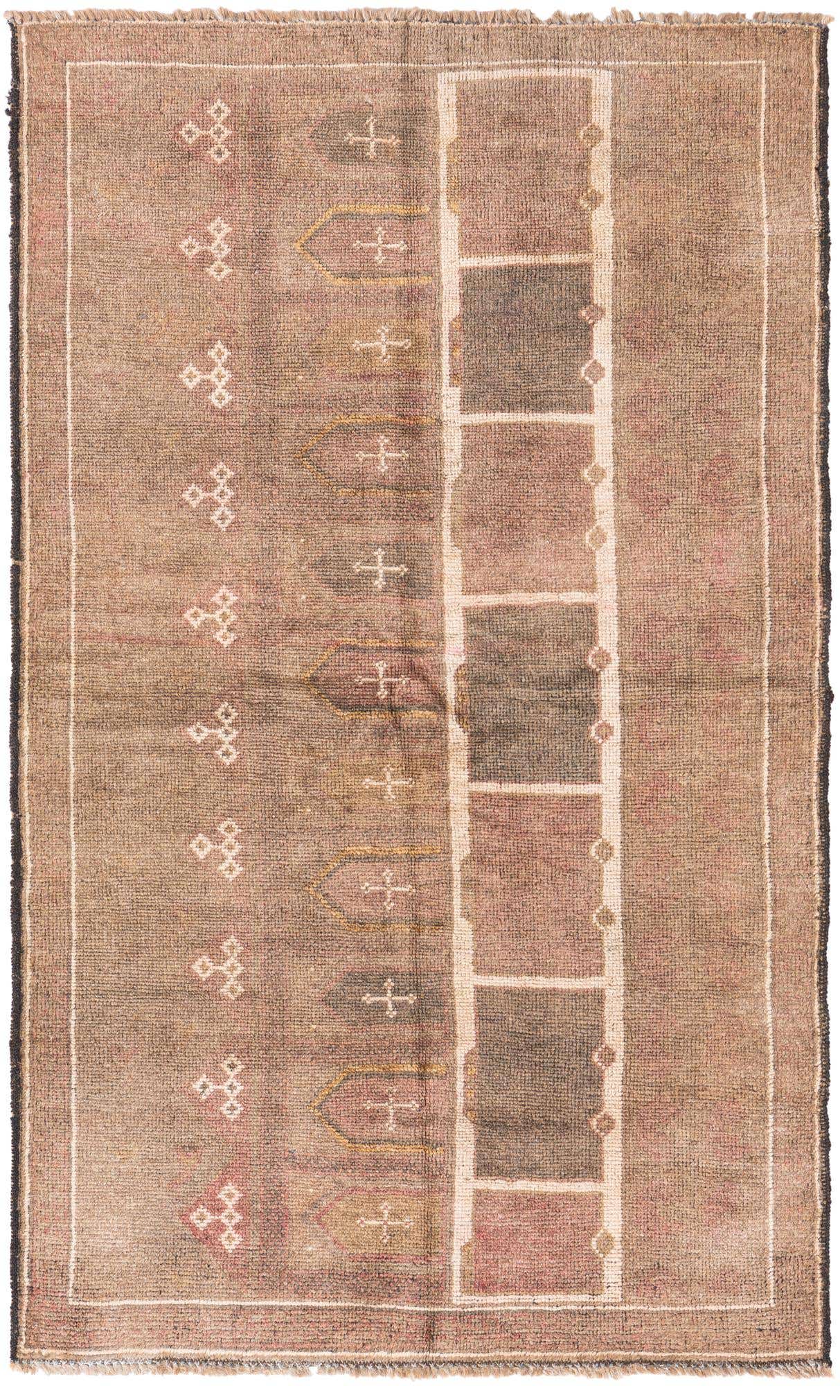 3' x 4' 10 Hand Knotted Ultra Vintage Persian Wool Rug