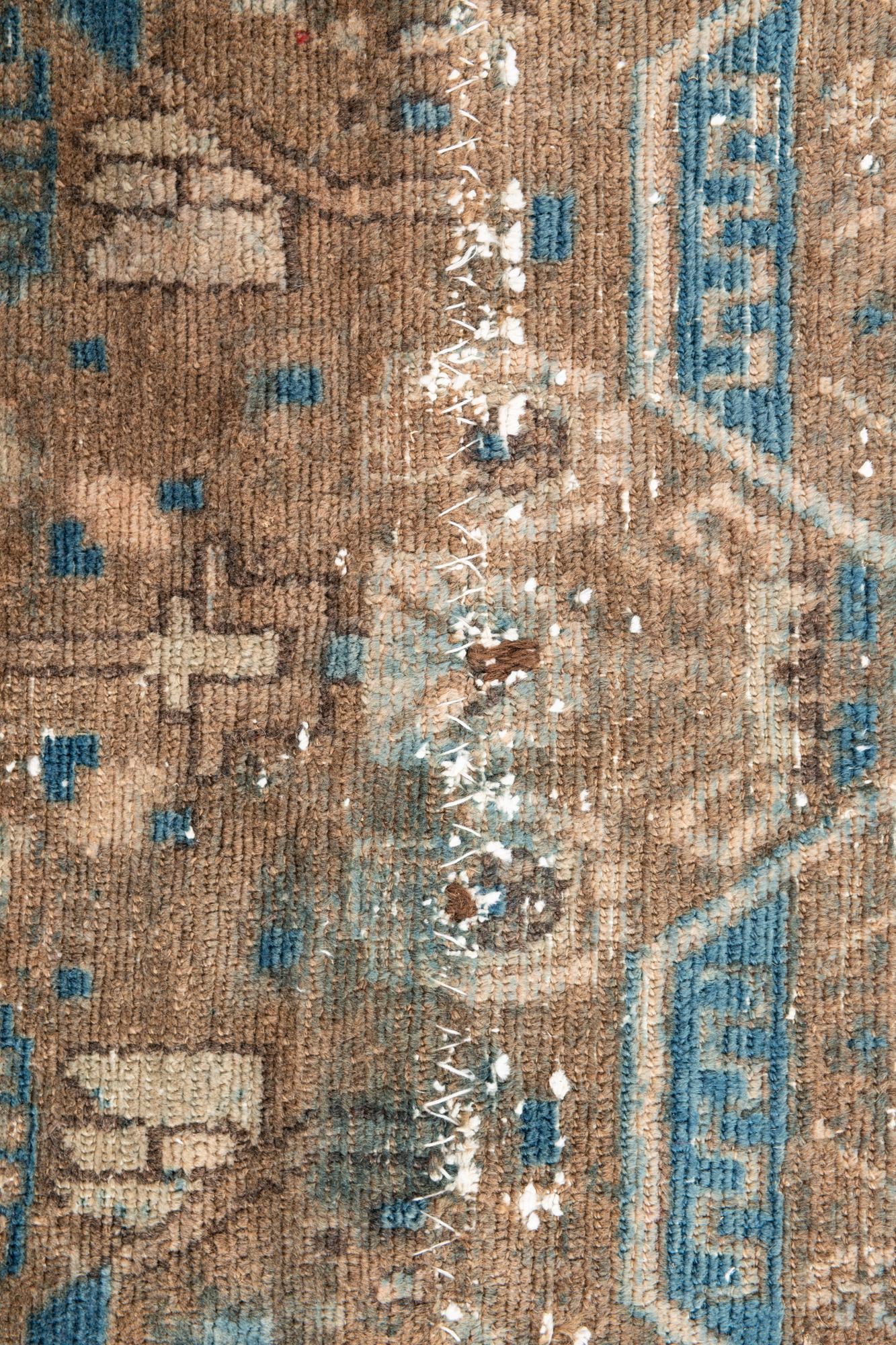 3' 9 x 5' 5 Hand Knotted Ultra Vintage Persian Wool Rug