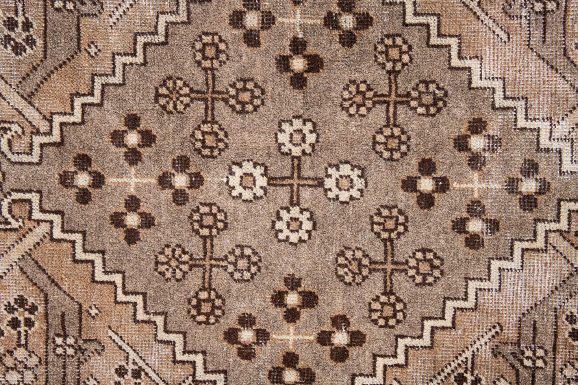 6' 2 x 9' 3 Hand Knotted Ultra Vintage Persian Wool Rug