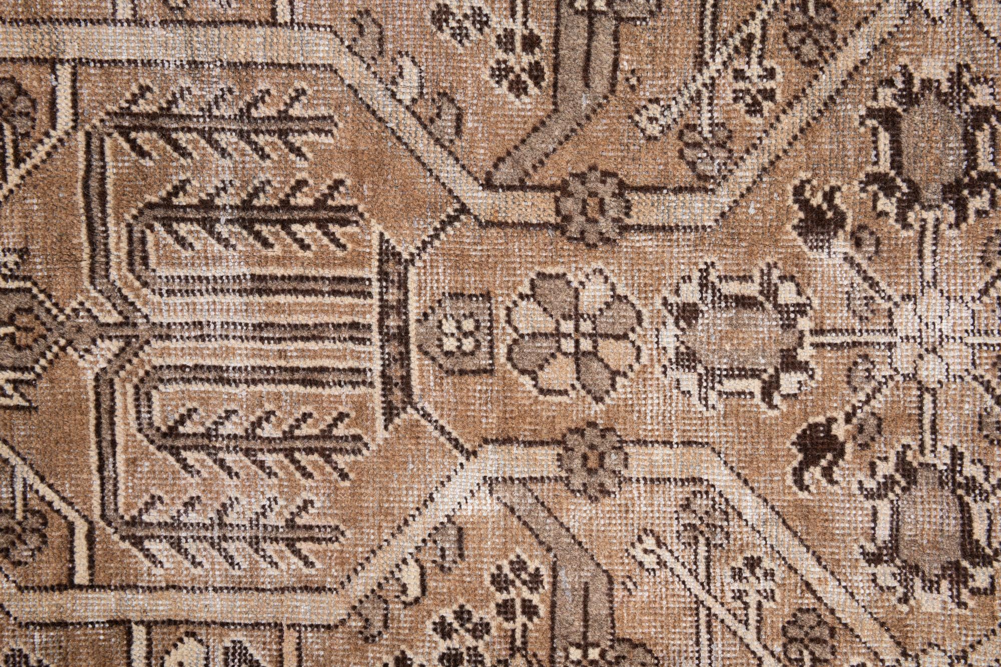 6' 2 x 9' 3 Hand Knotted Ultra Vintage Persian Wool Rug