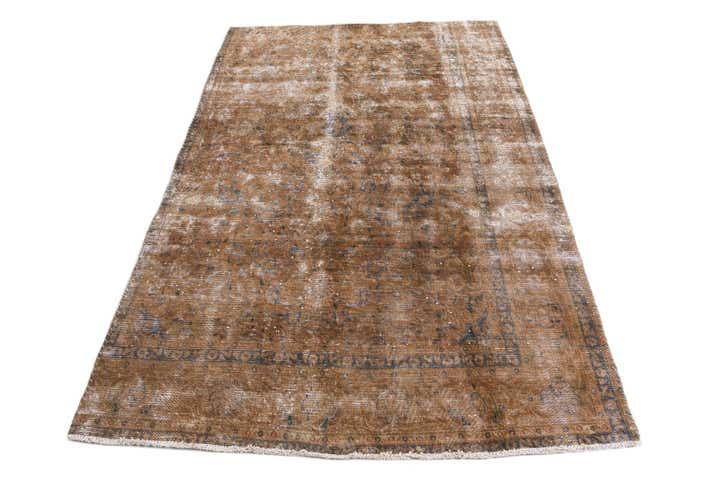 5' 3 x 7' 9 Hand Knotted Ultra Vintage Persian Wool Rug
