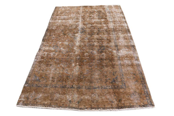Detail image of 5' 3 x 7' 9 Hand Knotted Ultra Vintage Persian Wool Rug