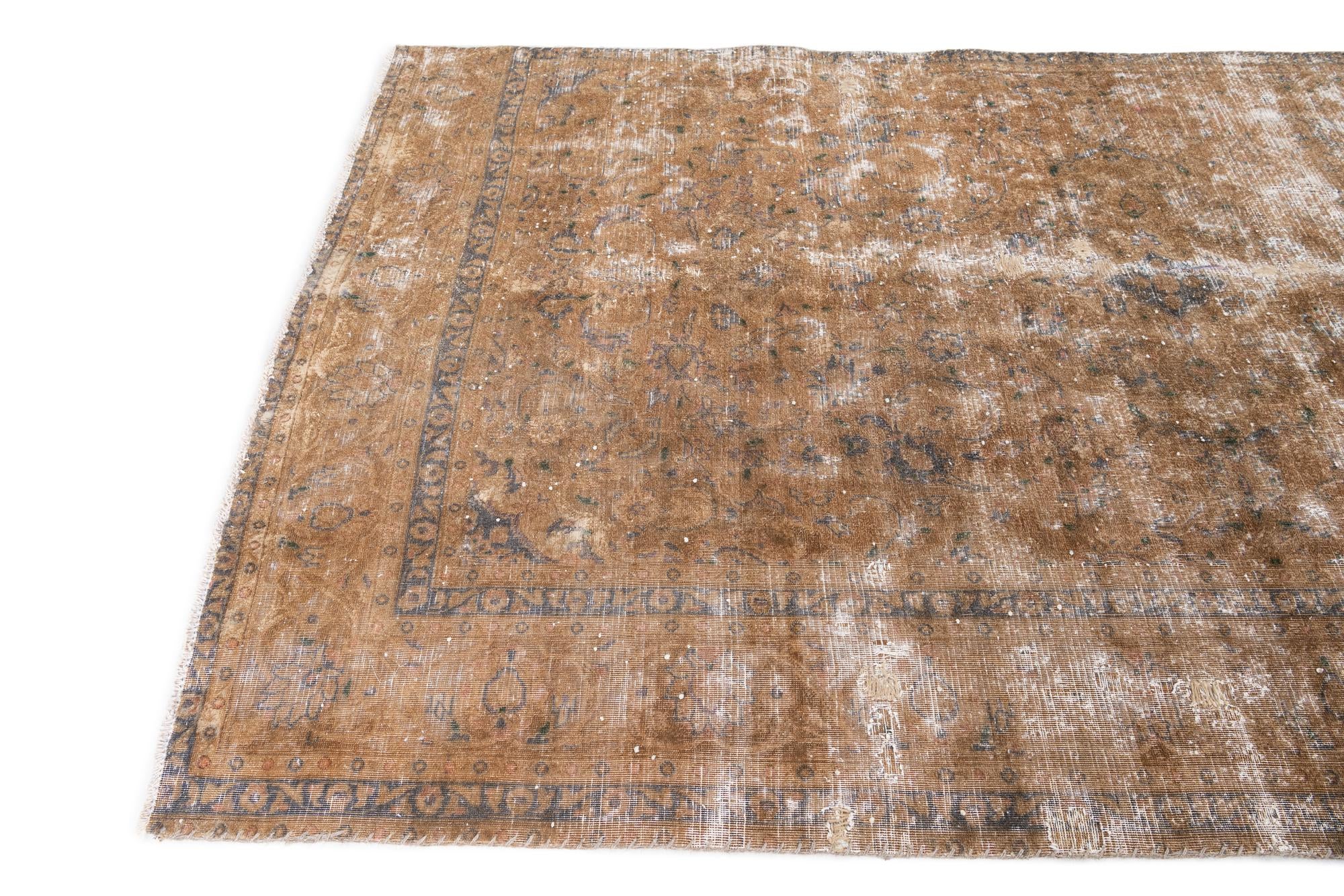 5' 3 x 7' 9 Hand Knotted Ultra Vintage Persian Wool Rug