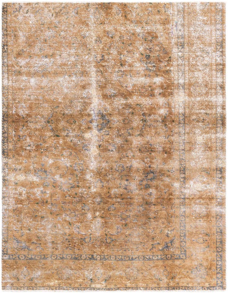 Detail image of 5' 3 x 7' 9 Hand Knotted Ultra Vintage Persian Wool Rug