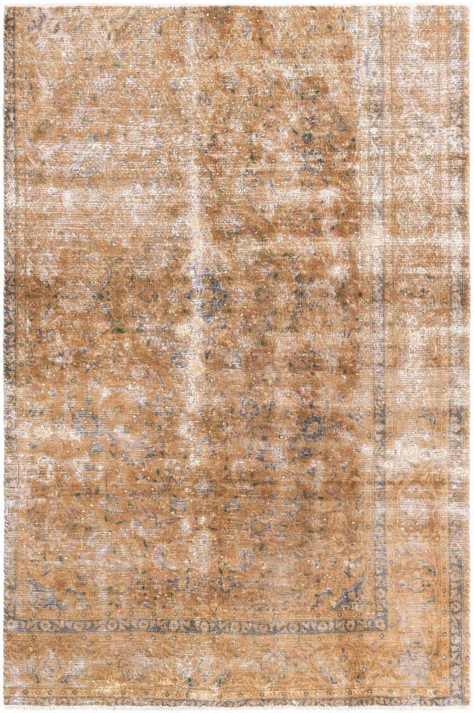 5' 3 x 7' 9 Hand Knotted Ultra Vintage Persian Wool Rug