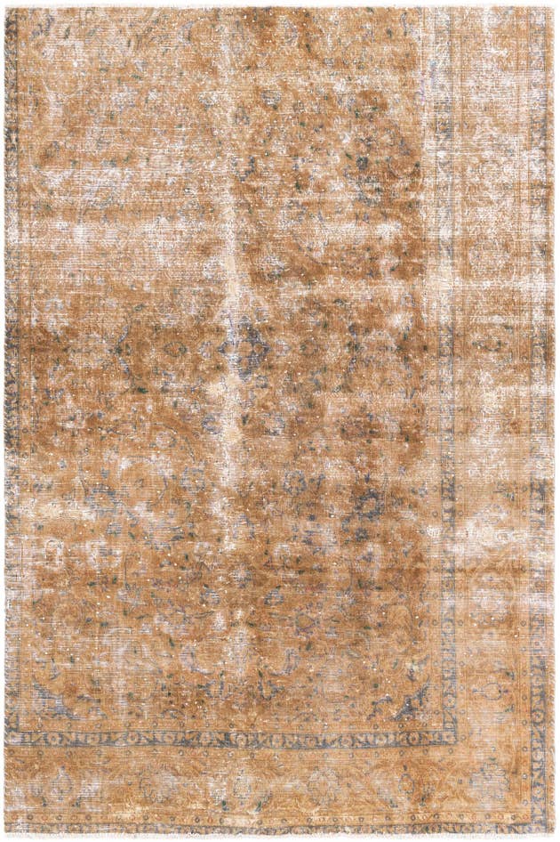 Detail image of 5' 3 x 7' 9 Hand Knotted Ultra Vintage Persian Wool Rug