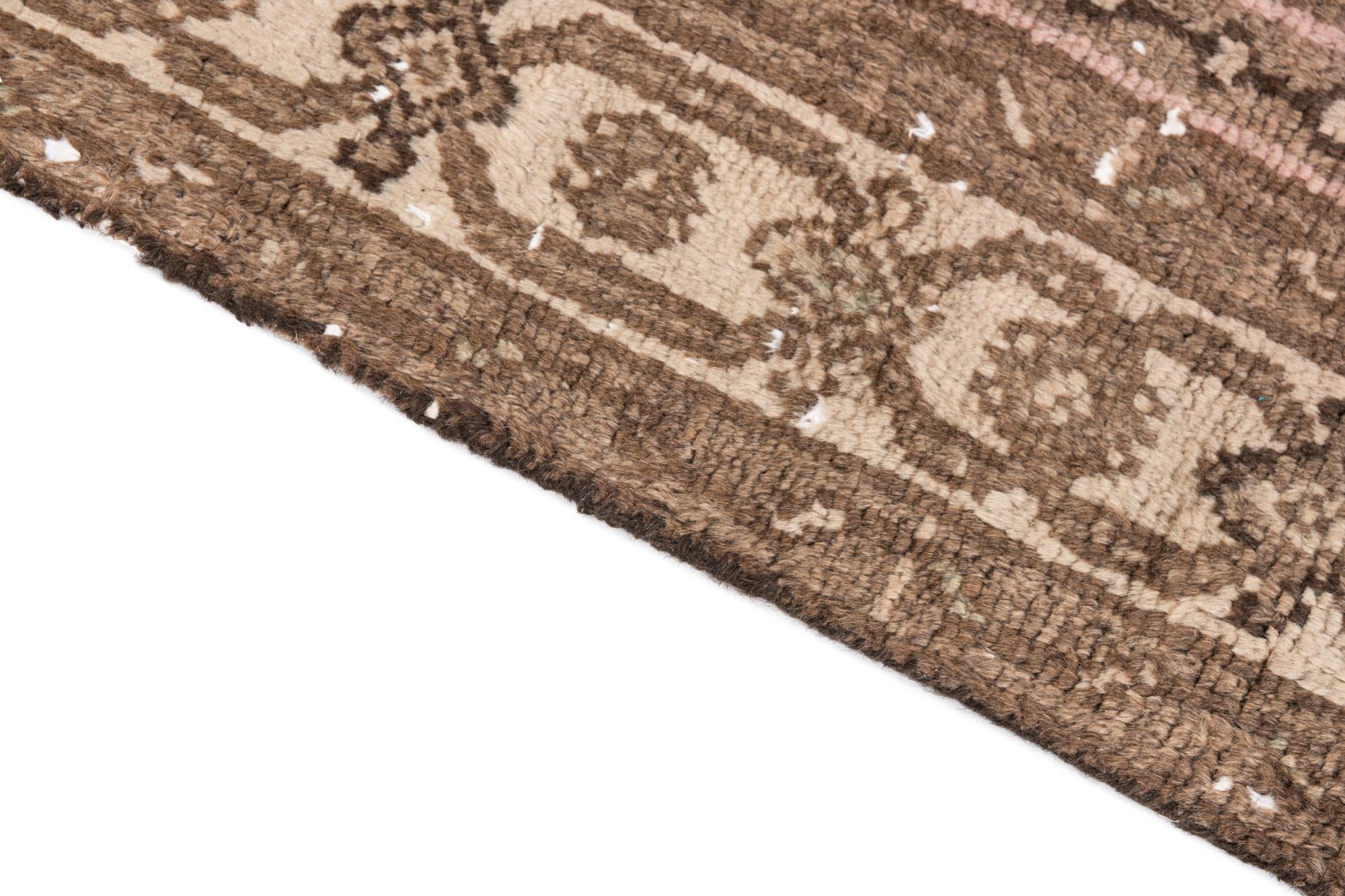 6' 3 x 9' 5 Hand Knotted Ultra Vintage Persian Wool Rug