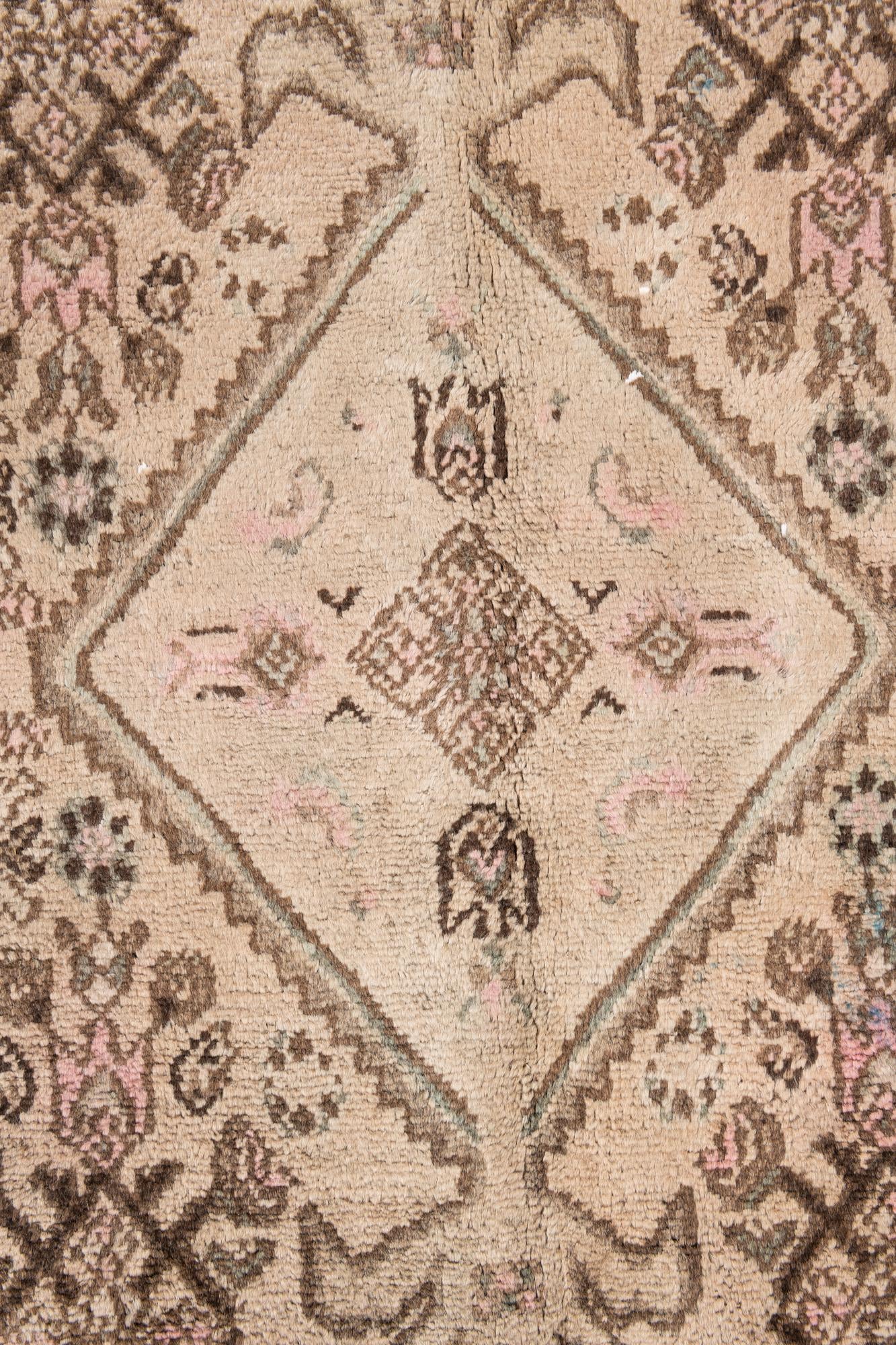 6' 3 x 9' 5 Hand Knotted Ultra Vintage Persian Wool Rug
