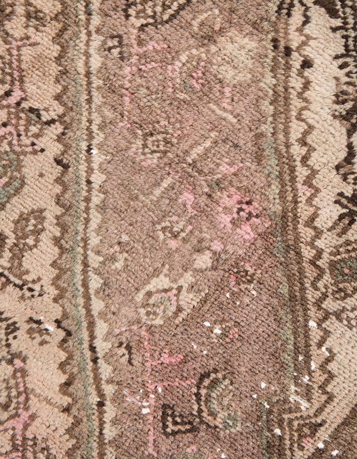 Detail image of 6' 3 x 9' 5  Hand Knotted Ultra Vintage Persian Wool Rug